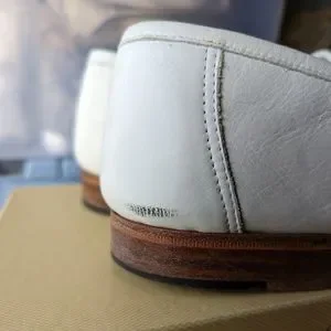 Vintage Florsheim White Woven Leather Loafers Moc Toe Size 12 3E Florsheim | Shoes | Vintage Florsheim White Woven Leather  main image 3